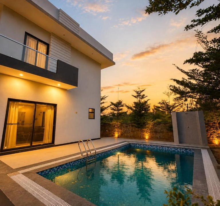 Ani House | 3 bhk Farm with Pool and hill View in Achrol