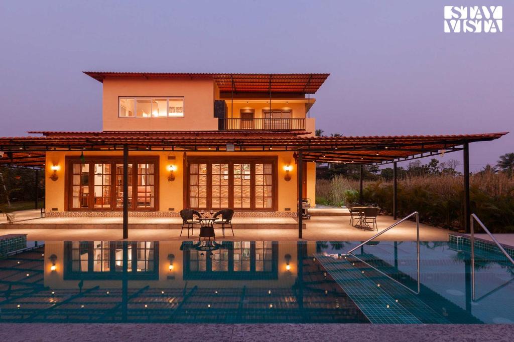 Alibaug Villa | Golden Sunsets by StayVista - Refreshing pool, serene lawn - your tranquil retreat