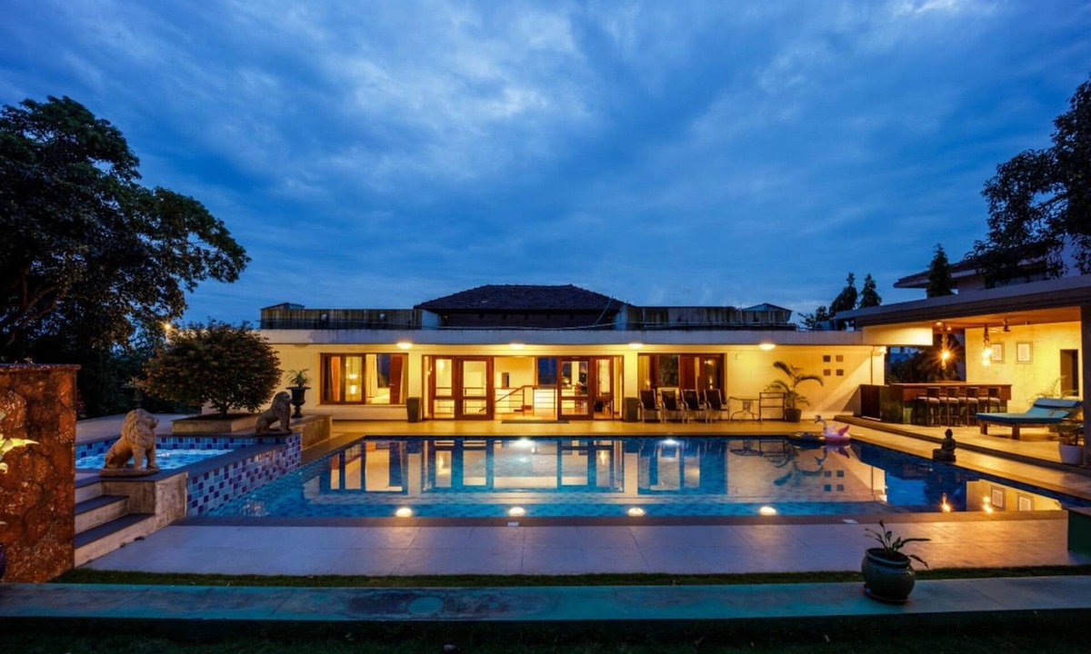 Pilerne Industrial Estates Villa | Hilltop Villa With Pool River View Whitehouse