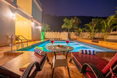 Karjat Villa | Lavender Crest by ELIVAAS Pet- friendly 4-BHK Villa With Private Pool , Garden Area, Outdoor seating Near Bhimashankar Walls Trek