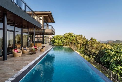 Aamby Valley City Villa | SaffronStays Falcon Hill, Lonavala - luxury villa with infinity pool near Lion's Point