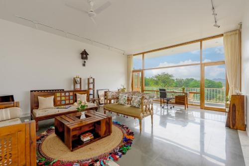 Bedla Villa | SaffronStays Villa Bougain - 2BR hill-view villa with plunge pool, Veg BBQ, birdwatching & serene garden sit-outs