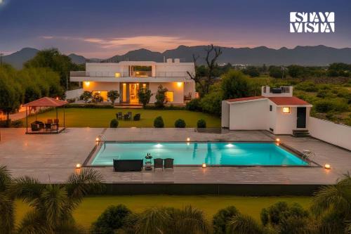 Bedla Villa | StayVista at Aravali Villa with View, Pool & BBQ