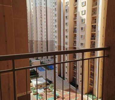Bengaluru Apartment | 1 BHK with AC on 7th floor located near the Bengaluru Airport