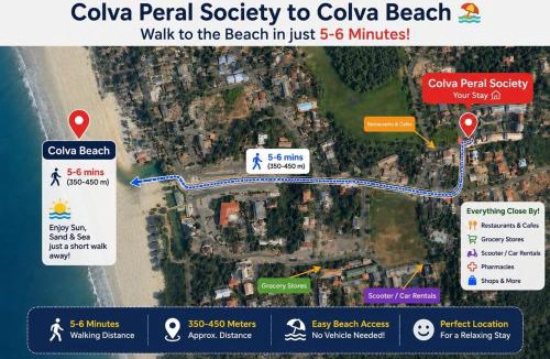 Colva Villa | 400 m from thE beach 1bhk