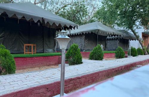 Faridabad House | Aravalli Hills golden farm, Luxury Tents & AC rooms with scenic views