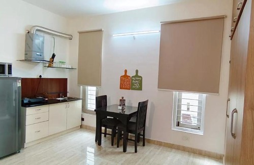 Koramangala 3 Block Apartment | BluO 1BHK Koramangala - Kitchen, Lift, Parking