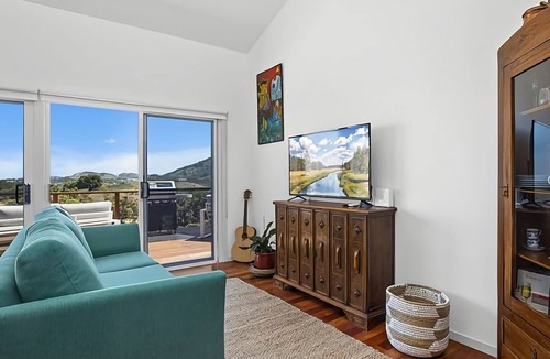 Korora House | Ciao Korora The Mediterranean, overlooking the ocean with magnificent water and mountain views.