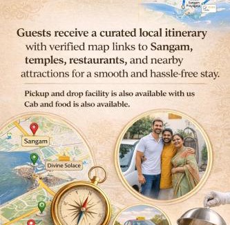 Jhusi Apartment | Divine Solace GF2 Comfy stay near Triveni Sangam