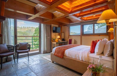 Shyamkhet Villa | ELIVAAS Blushing Pines 3 BHK With Attic and Classy Interiors