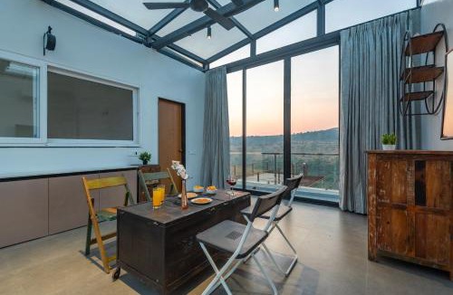 Igatpuri Villa | ELivaas White House 3 BHK Villa With panoramic Hill Views, Glass Room, Outdoor Pool & Dam nearby