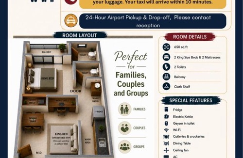 Nedumbassery Apartment | Mayflower Family Lounge -Cochin Airport
