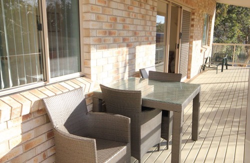 Dunbogan House | Pacific Breeze - ocean views from BBQ deck