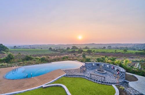 Dindori Villa | SaffronStays Ashfield - 5BHK Eco-Farmhouse with Pools, Jacuzzi, Lawn & Games Room