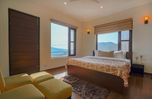 Solan Villa | SaffronStays Summer Estate - 3BR hill-view villa with verandah, farm dining, treks & live BBQ under starry skies