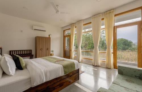Bedla Villa | SaffronStays Villa Bougain - 2BR hill-view villa with plunge pool, Veg BBQ, birdwatching & serene garden sit-outs