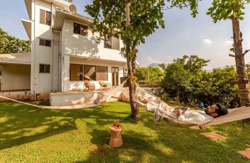 Vaijanath Villa | StayVista's Santoni Farms - Riverside Bliss with Pool, Orchard & Activities