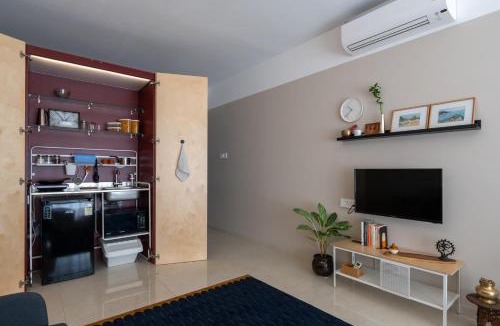 Pashan Apartment | Studio Sama I Curated Studio Apartment with Sunrise View