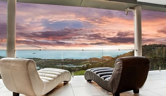 Belvedere, cleverly designed with magnificent panoramic views from every room in the house.