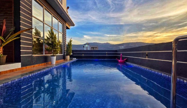 EMPYREAN STAY ll G0DFATHER VILLA ll 4BHK ll AC ll LARGEST POOL ll MINI PUB ll