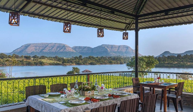 SaffronStays Lake House Bouganvillea, Nashik -villa with great lake views and patio dining