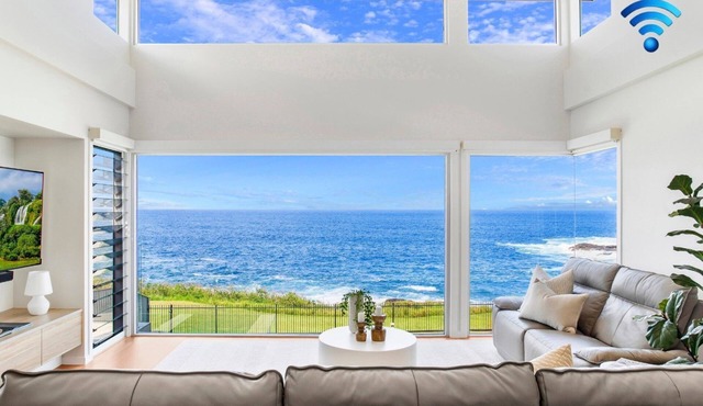 Salt n Sol - coastal split-level home with pool, alfresco dining, and breathtaking Kiama ocean views