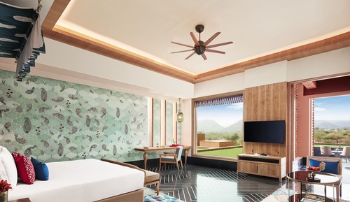 Grand Luxury Room King Bed with Bathtub & Garden or Terrace Sit-out