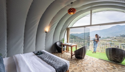 Double Room, Balcony, Mountain View