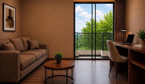 Comfort Single Room, Air conditioning, City View