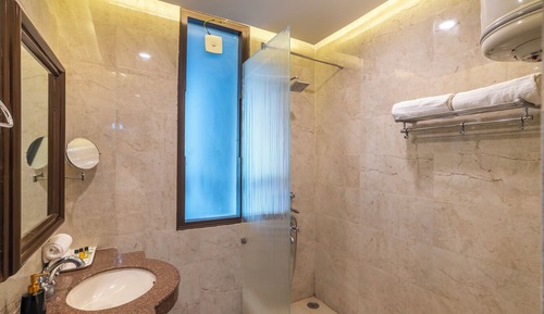 Family Double Room, 2 Double Beds, Hill View