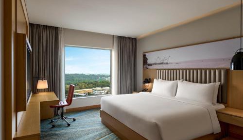 Deluxe King Room with City View Includes 500 INR property credit